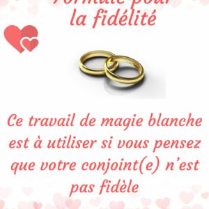 Formule pour la fidélité