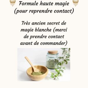 Formule haute magie "contact"