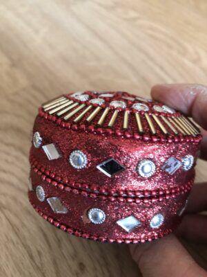 boite cadeaux, boite déco rouge brillant – Image 3