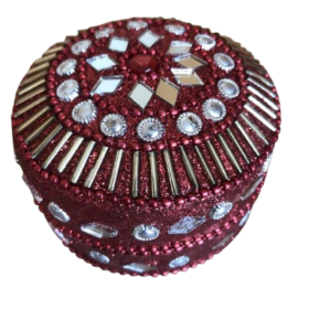 boite cadeaux, boite déco rouge brillant